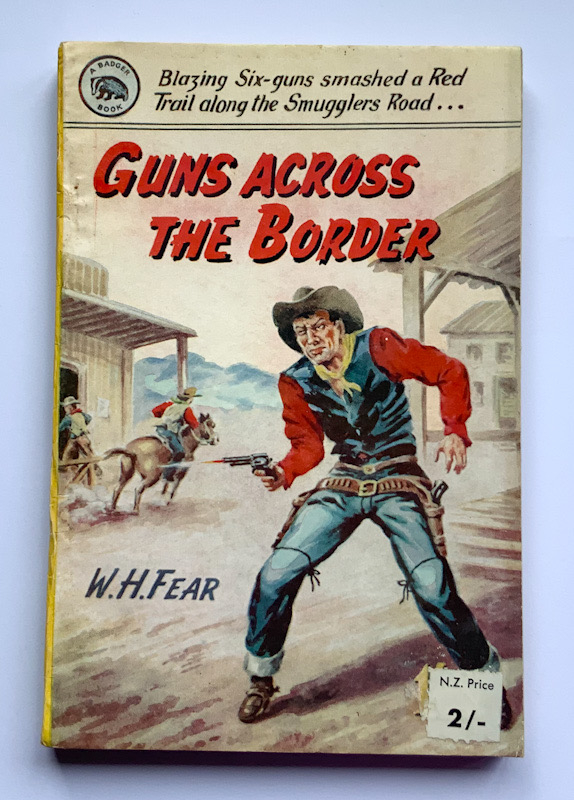 vintage British Western Guns Across The Border pulp fiction book